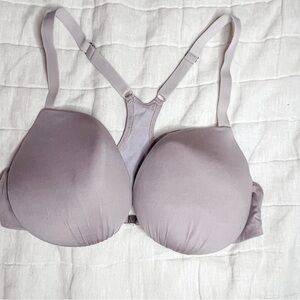 Cosabella Soft Gray Racerback Front Closure Bra Size 34D